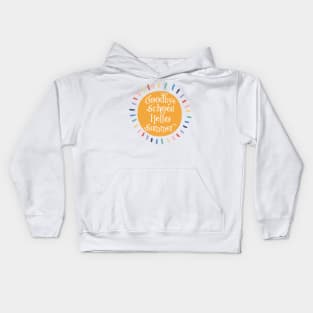 Goodbye School Hello Summer Last Day of School Kids Hoodie